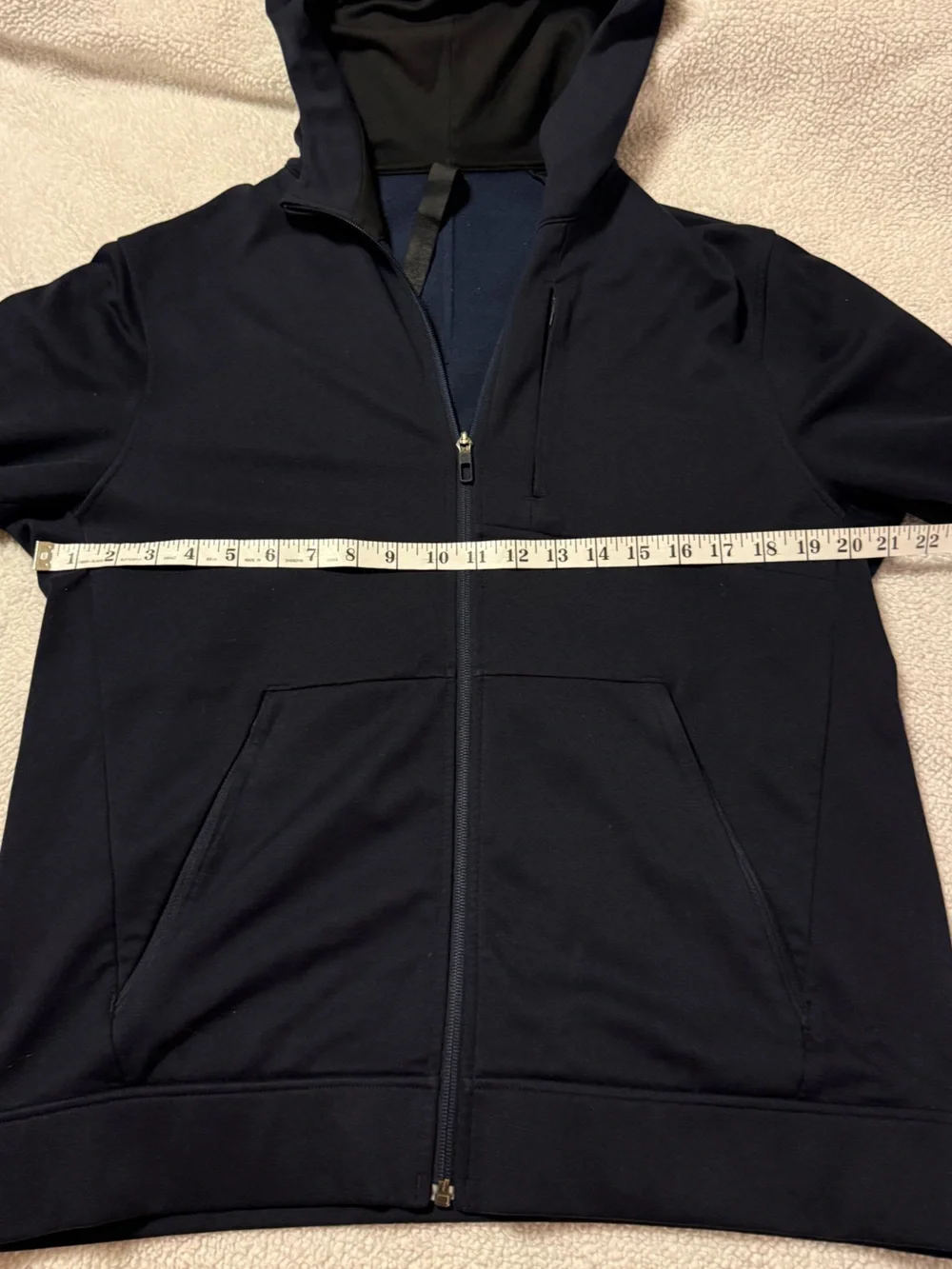 Lululemon City Sweat Zip Hoodie Sweatshirt Dark Navy Blue Full-Zip Jacket